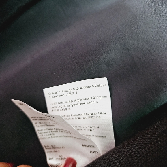 ESCADA SPORT lightweight wool button up blazer suit jacket coat blue - Picture 4 of 7